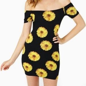 Nasty Gal Dresses - Nasty Gal Bodycon Sunflower Dress Nasty Gal Dresses - Nasty Gal Bodycon Sunflower Dress
